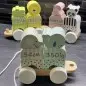 Mobile Preview: Tierzug Safari JaBaDaBaDo C2501 Namenszug - Geburtszug Personalisiert mit Geburtsdaten und Namen